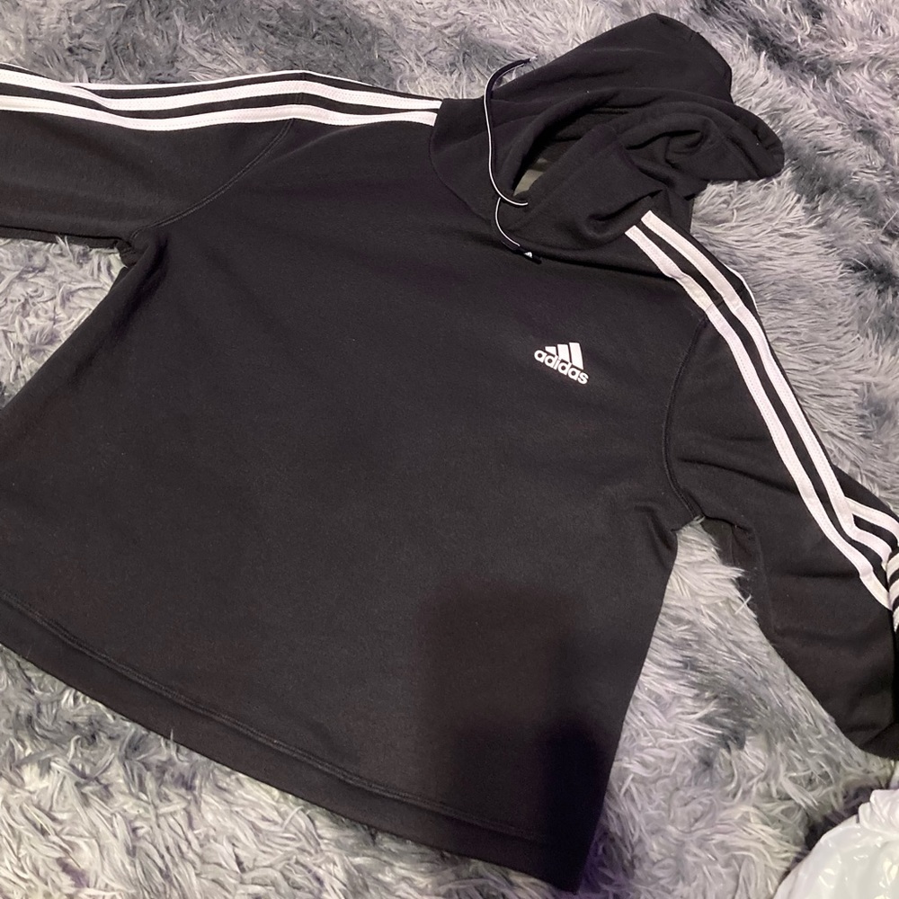 Adidas crop top hoodie